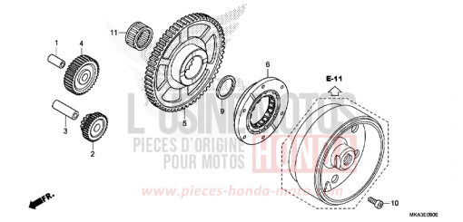 STARTING CLUTCH NC750XDG de 2016